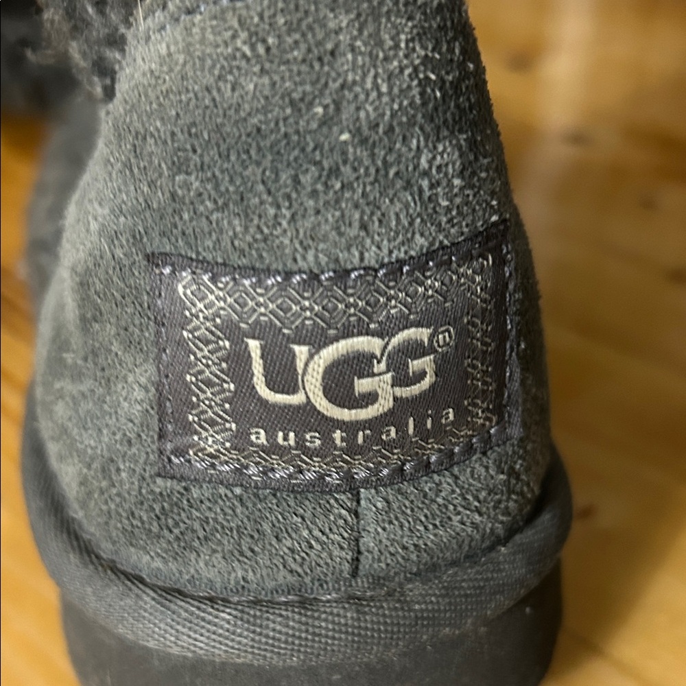 Uggs Cozy Gray Knit Button Boots - Picture 6 of 13